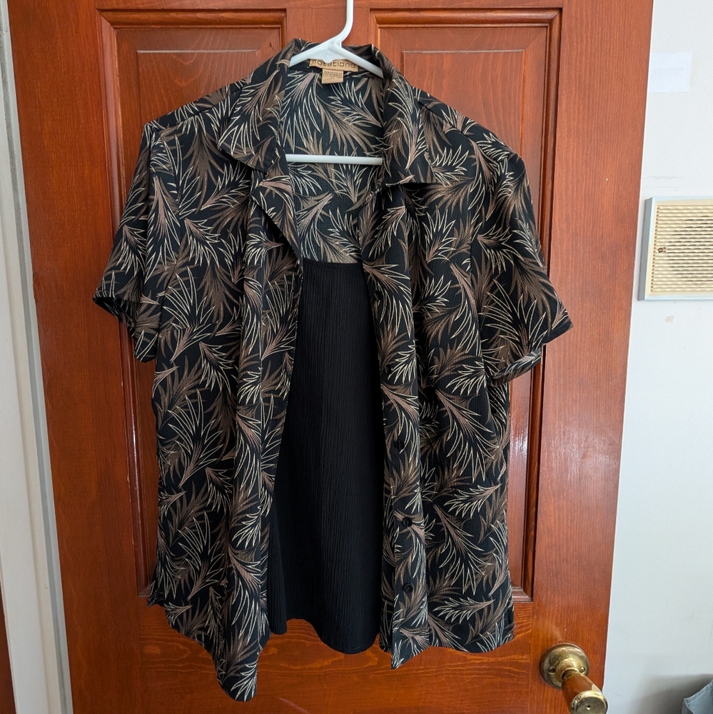 Notations black blouse